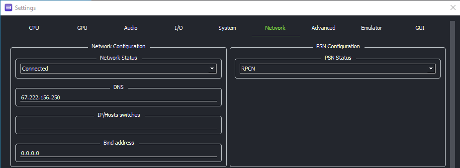 RPCS3 Settings